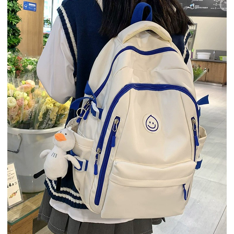Capacious backpack for traveling, for secondary school, for students