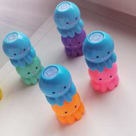 单体套配上面带套盖子凸起套子单色单头定色幼儿园礼物外贸荧光笔