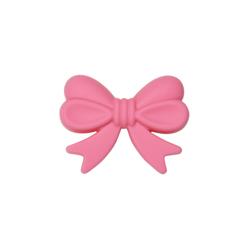 Mariposa de silicona DIY accesorios de la joyería de color perforado arco cuentas bebé teether perlas sueltas cuentas de silicona