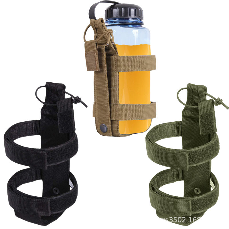Outdoor Adjustable Water Bottle Cover with Protective Cover Tactical Accessories Waist Bag Round Flat Oval Thermal Cover Water Cup Set
