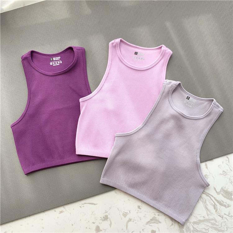 Women's Tank Top Sleeveless T-shirts Streetwear Solid Color display picture 2