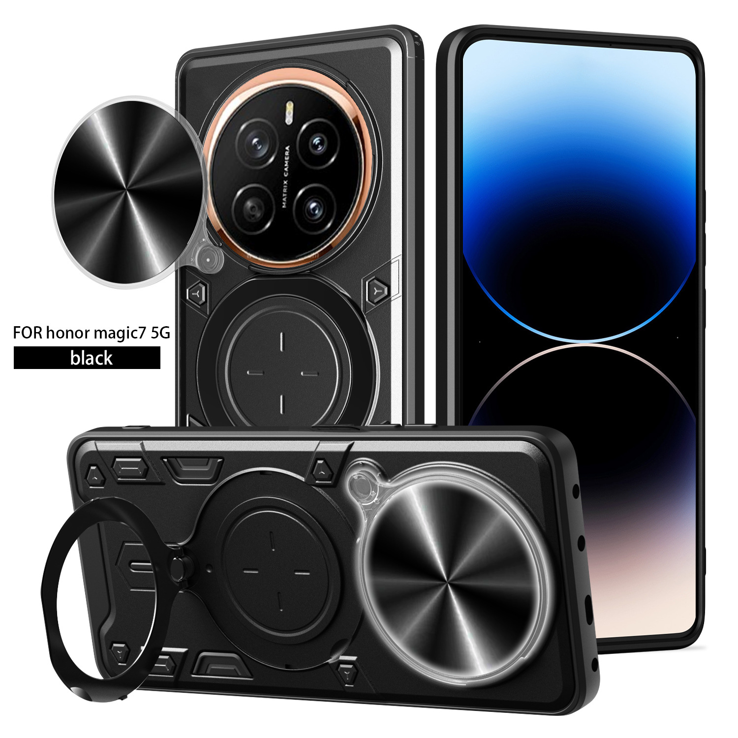 家尚H-W Ho-nor Magic7 5G-国内大孔圆转窗防摔手机壳手机支架