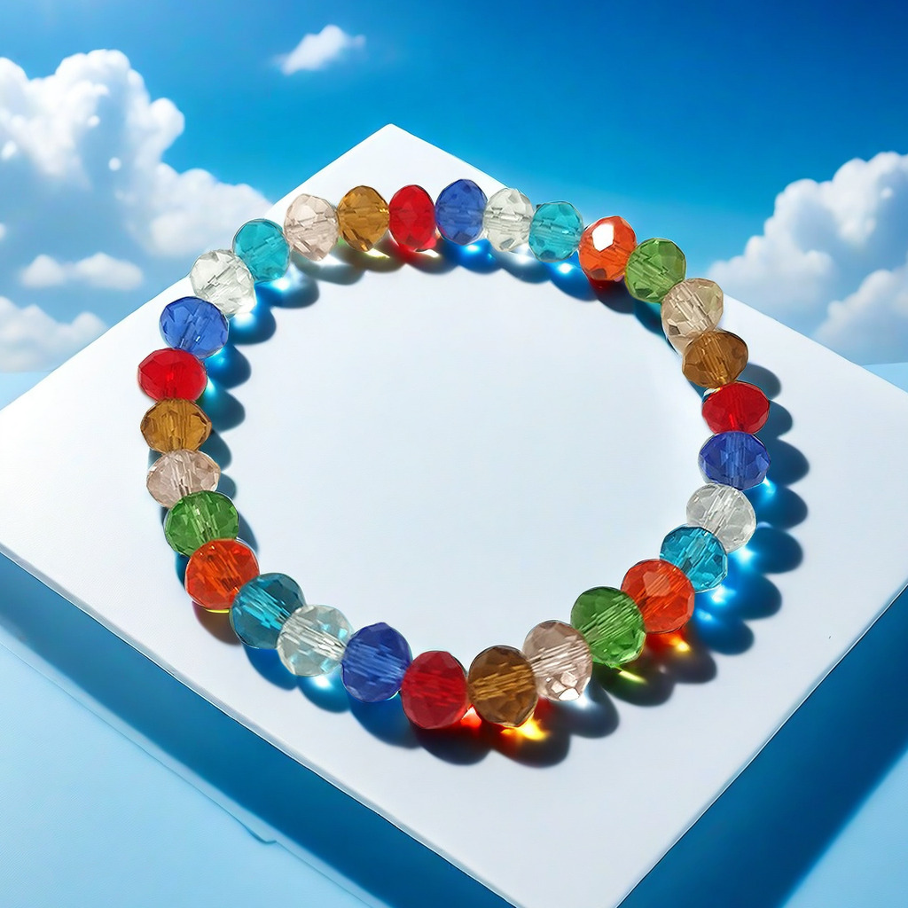 g27 컬러풀 크리스탈 팔찌 8mm