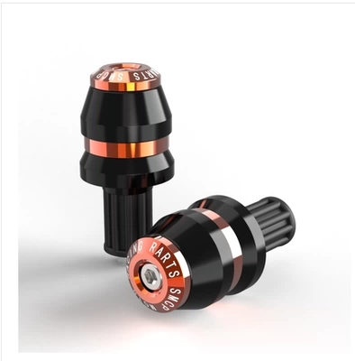 Motorcycle Handle Cover, Accessories Ghost Scooter Decorative - a-pair-of-two-color-handle-plugs-orange