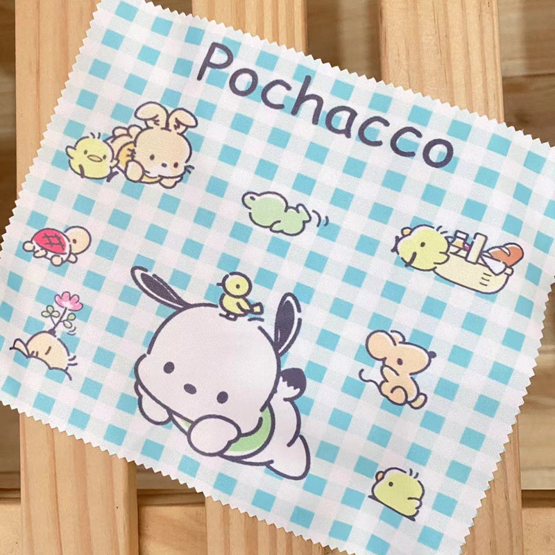 Melody Cinnamon Dog Kurumi Glasses Cloth Cartoon Glasses Lens Cleaning Cloth Mobile Phone Screen Camera Wiping Cloth New