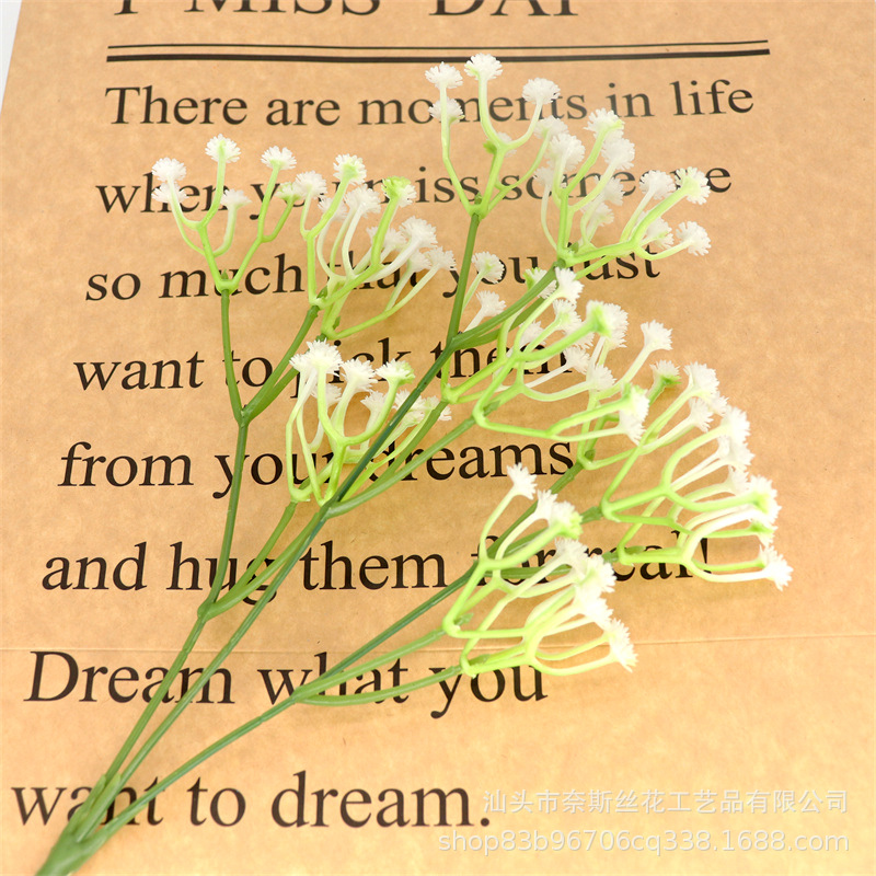 Ramo flores artificiales brillante decoración boda hogar