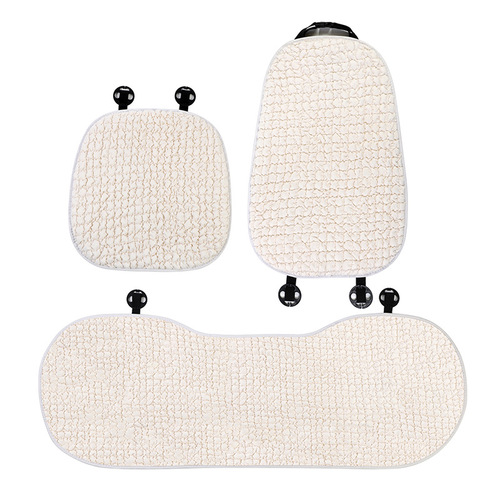 Puff grid car seat cushion Four-season universal car single-piece breathable non-slip seat cushion Goddess car interior supplies