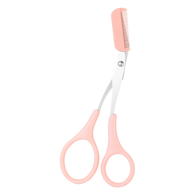 Ceja trimmer cuchillo con ceja peine trimmer tijeras de belleza femenina maquillaje ceja clip pequeño ceja trimmer herramienta conjunto completo al por mayor