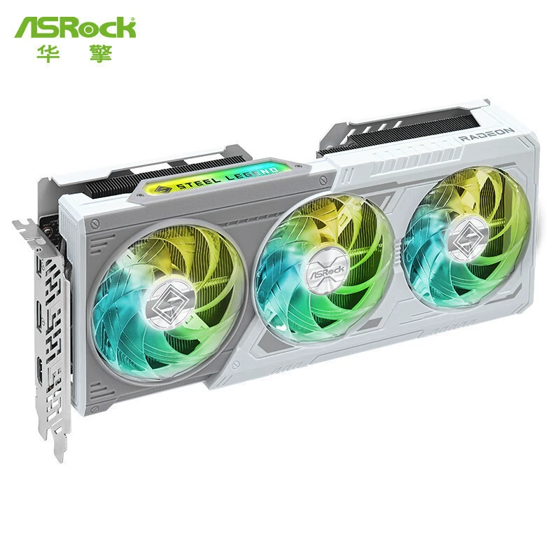 Видеокарта ASRock RX 9060 XT 8GB OC, RDNA 4, PCIe 5.0, двойное/тройное охлаждение