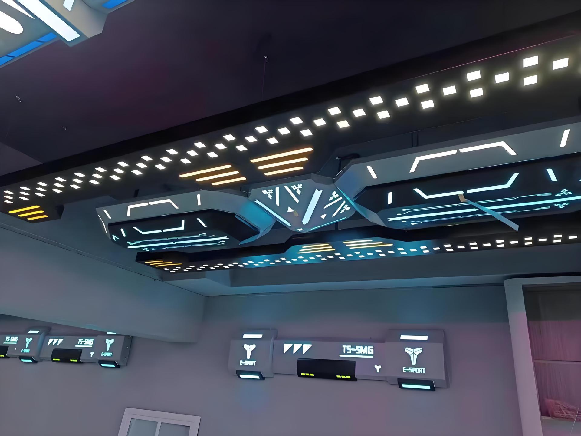 Módulo de modelado de iluminación de café en línea Iluminación de atmósfera Juegos de la ciudad Sala de juegos Lámpara de forma especial KTV Lámpara decorativa de atmósfera personalizada