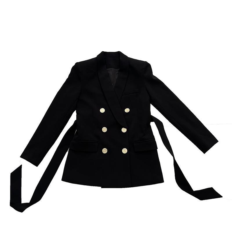 Demi-season woolen design classic suit jacket