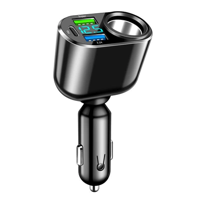 Mobil şarj cihazları Mobile Phone Charger with - rotating-pd30w66w31a-single-cigarette-lighter-opp-bag