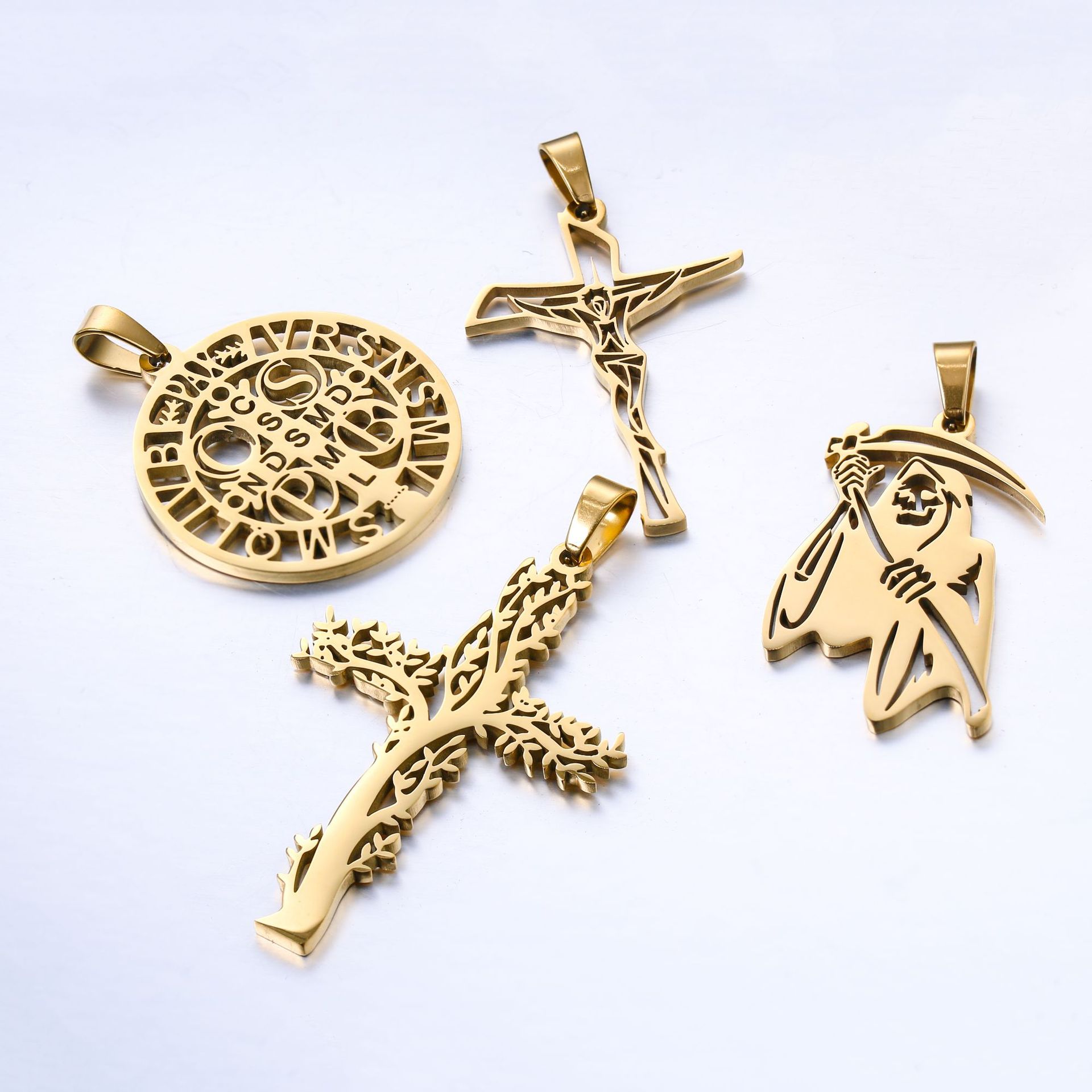10g Weight Stainless Steel Cross Pendant