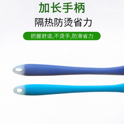 Silicone spatula non-stick silicone spatula long handle semi-transparent silicone spatula food grade high temperature resistant household silicone spatula wholesale