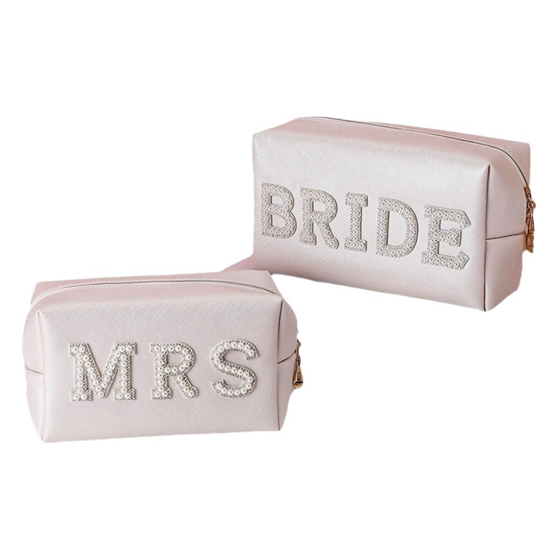 Amazon nuevo portátil carta perla bolsa de cosméticos gran marca de moda de alta apariencia de maquillaje bolsa de almacenamiento al por mayor