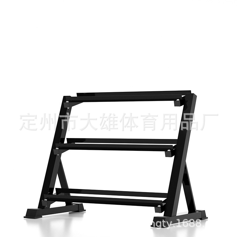 Mancuerna rack espesado tubo de acero Barbell rack hogar comercial equipo de fitness de doble capa hervidor campana rack mancuerna en forma de rack