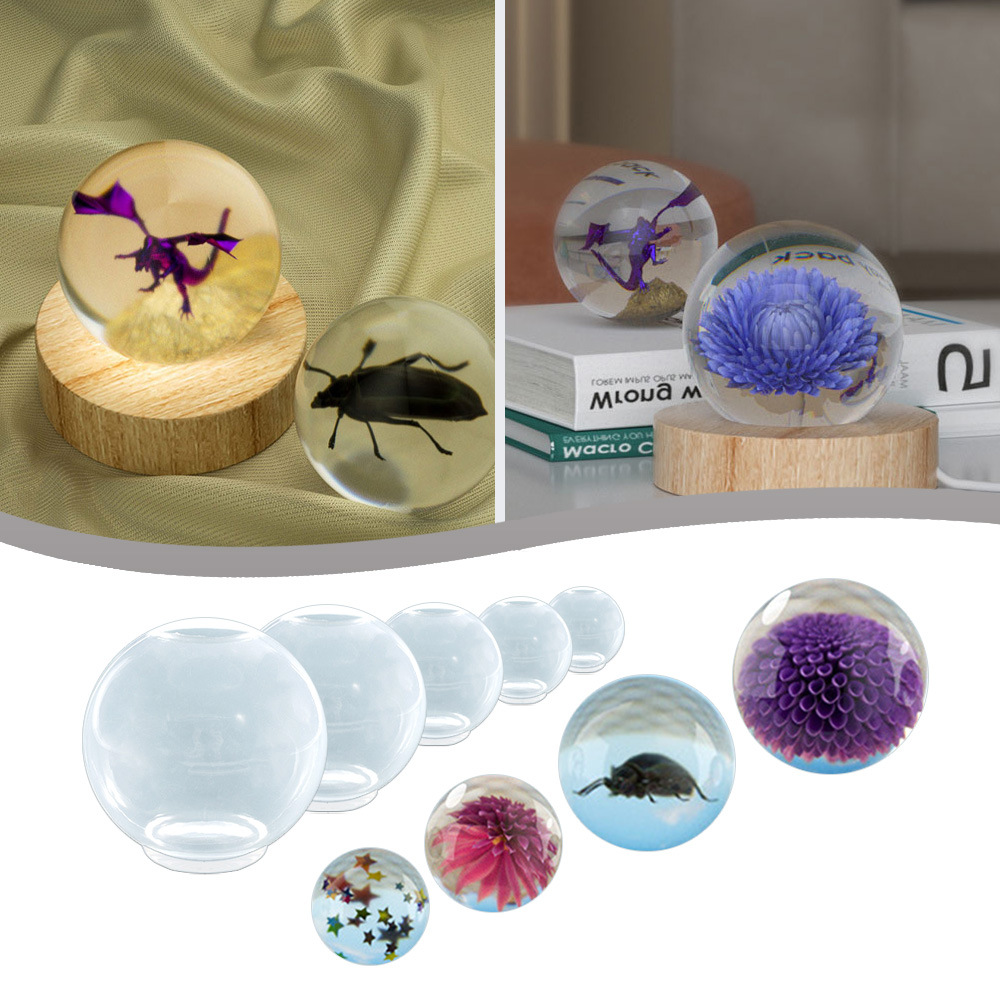 round transparent silicone mold