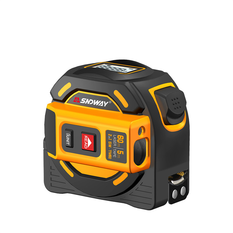 深达威激光测距卷尺红外线高精度测量工具激光尺5米量房仪电子尺