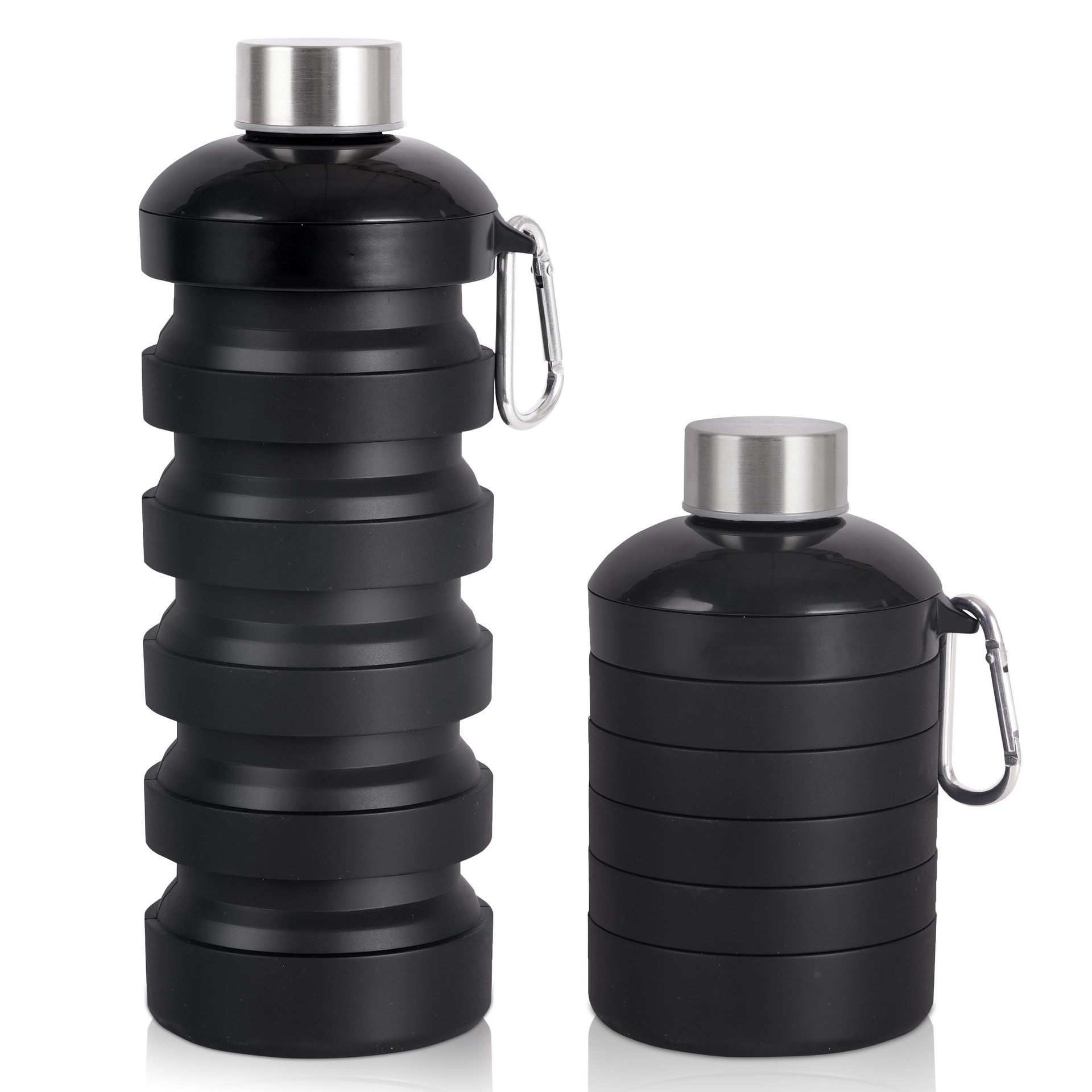 De silicona de gran capacidad plegable taza de agua al aire libre viajes ciclismo deportes botella de agua retráctil botella de agua de silicona plegable