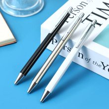 厂家生产按动金属笔按动圆珠笔金属中性笔不锈钢圆珠笔