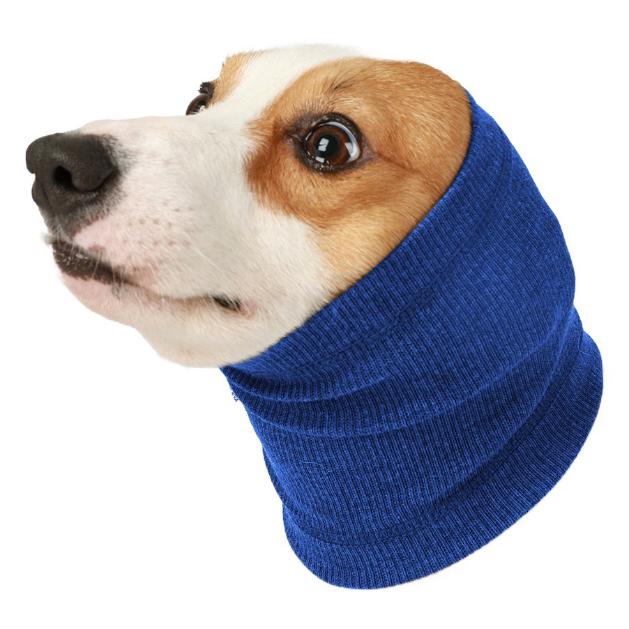 Orejeras de belleza para perros y gatos Oído de mascotas anti-ruido lavable de alta elasticidad descompresión perro gorro de oreja bufanda de perro