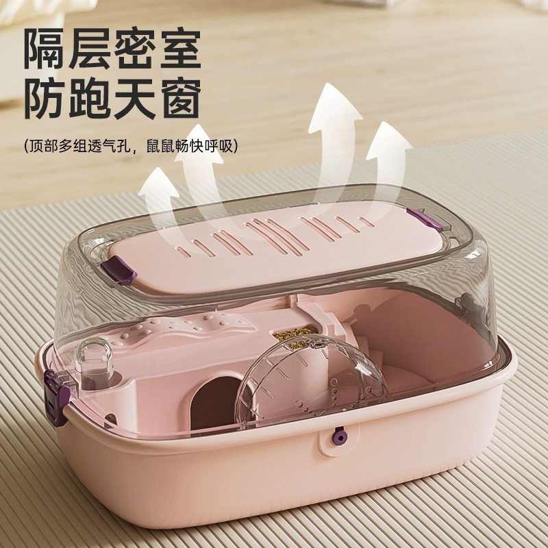 Клетка для хомяков "Золотой медведь", дешевая, большая, роскошная вилла, двухъярусная, прозрачная, специальный контейнер для разведения хомяков