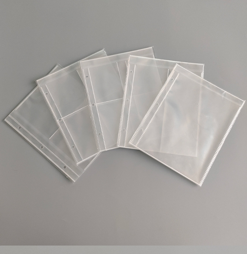 Amazon popular libro de tarjetas de bebé mágico 4 rejilla 9 rejilla libro de colección de tarjetas de cremallera PU de hojas sueltas Bao Ke Meng libro de tarjetas