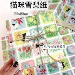 小清新猫シドニー紙プレゼント包装紙カードギフト包装diy高颜値ギフト包装紙