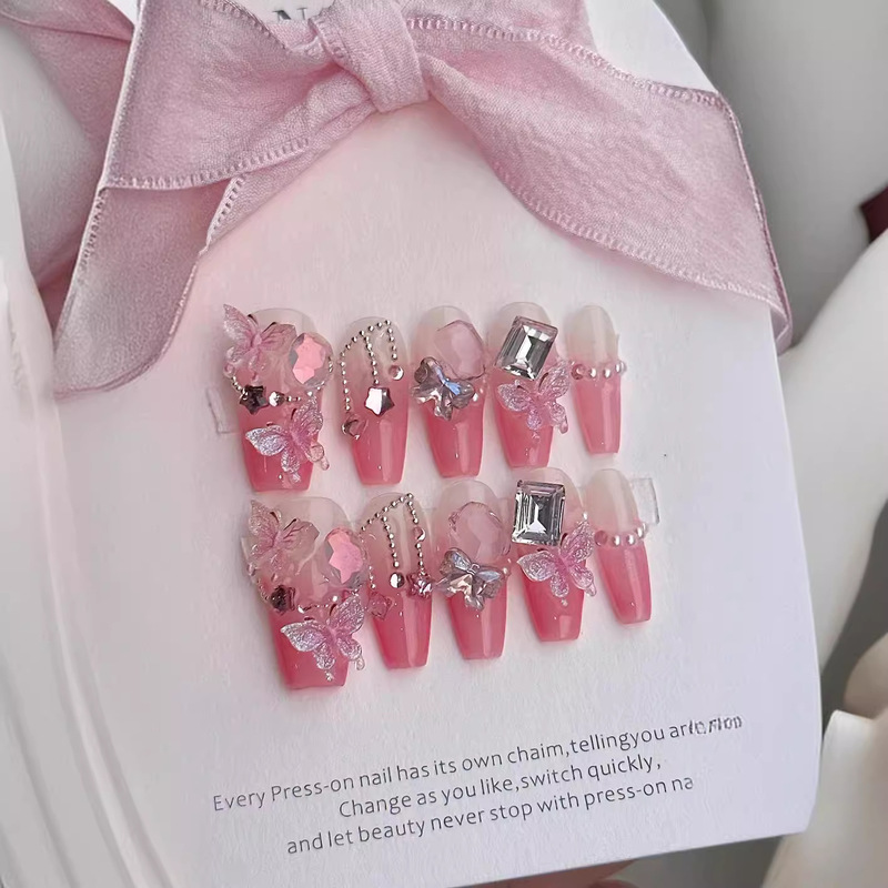 Handmade wear nail beauty elf butterfly new online celebrity dream detachable fake nail nail nail nail patch finished product
