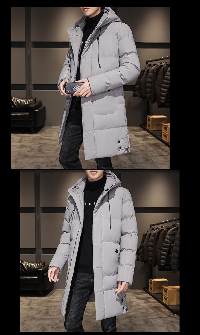 Veste d'hiver homme à capuche chaude rembourrée et doublée_voghion.com