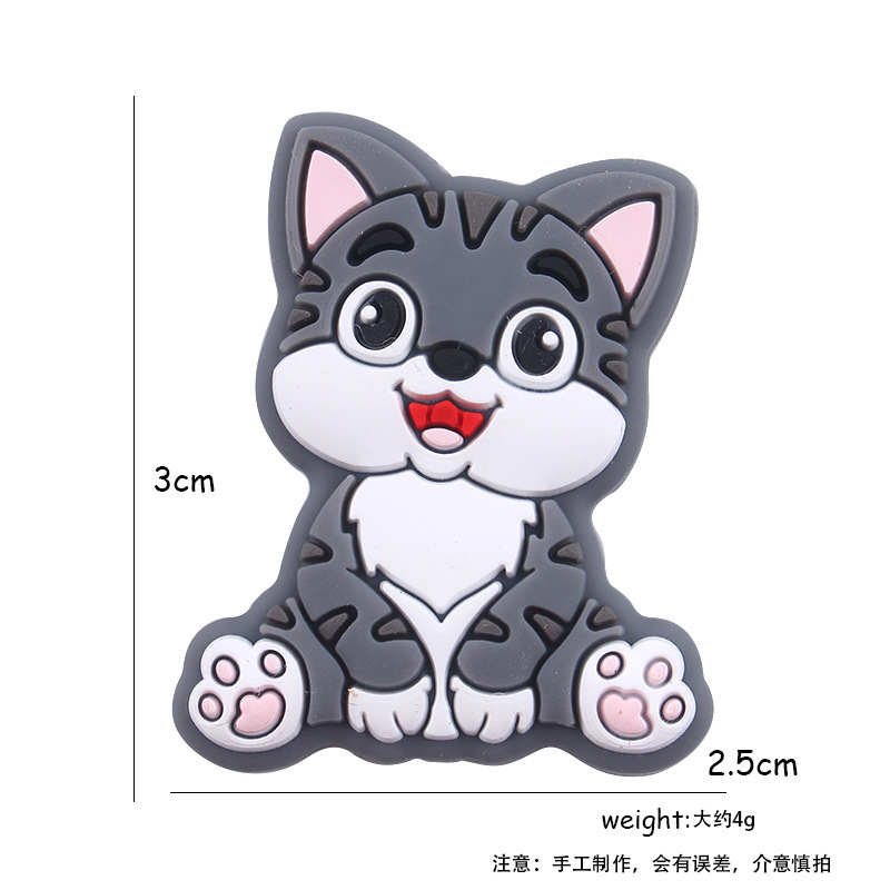 Nuevos artículos para bebés DIY animales de dibujos animados gatitos joyas de silicona pezón cadena de dientes molares accesorios de pulsera de diente