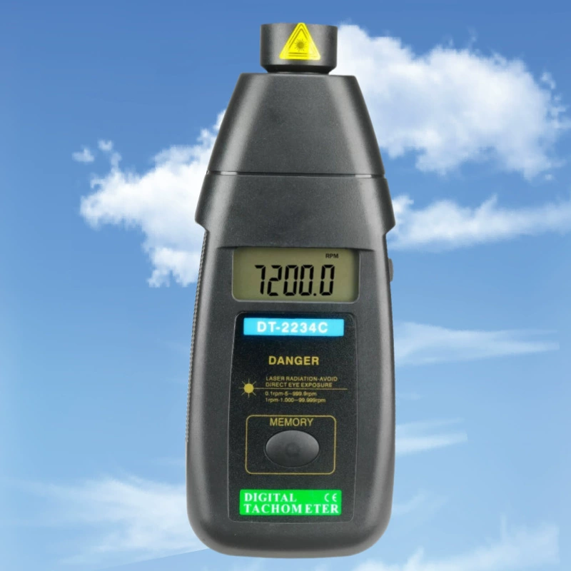 DT2234C фотоэлектрический контактный тахометр двойного назначения, измеритель скорости линии, лазерный тахометр DT2236C, высокоточный тахометр