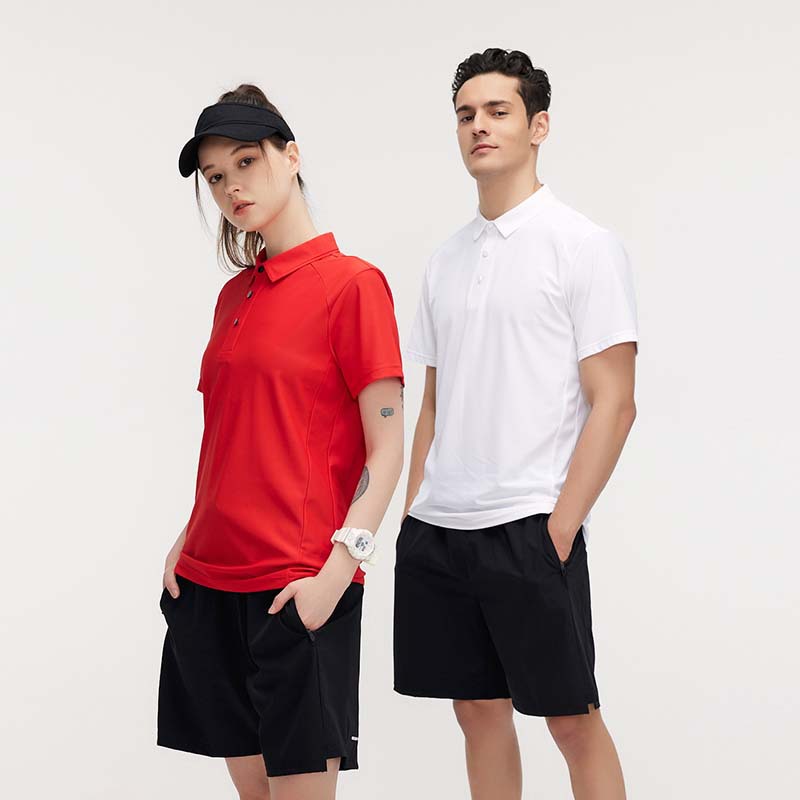 Ropa de secado rápido para hombres y mujeres de verano Camisa de polo de alta gama Tenis Club de Golf manga corta en stock LOGO imprimible