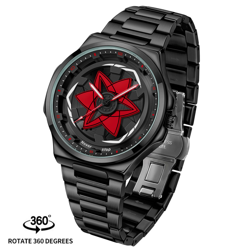 New Fashion Men's Watch Cool Wheel Yi Men's Quartz Watch Student Watch Luminous Steel Band Wrist Watch N945 New Fashion Men's Watch Cool Wheel Yi Men's Quartz Watch Student Watch Luminous Steel Band Wrist Watch N945