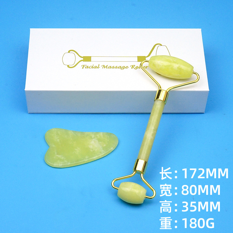 Fábrica al por mayor salón de belleza cuerpo entero espalda raspado masaje cara ojo Jade rodillo raspado tablero combinación traje