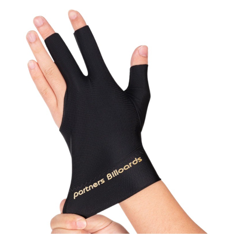 Three-Finger Billiards Gloves Partner Style Ball Room Style Left and Right Unisex Wear-Resistant Non-Slip Breathable Elastic