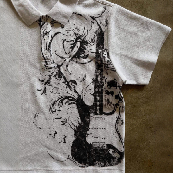 Fashionable spring retro trend short sleeve T-shirt for men and…