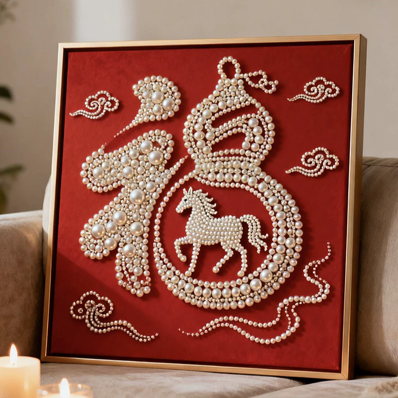 Набор для DIY жемчужной живописи, handmade, креативный высококлассный подарок на свадьбу для девушки, полный комплект материалов, настенное украшение для гостиной
