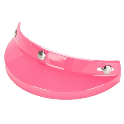 Motorcycle Safety Supplies: visor modified brim fitting - solid-pink