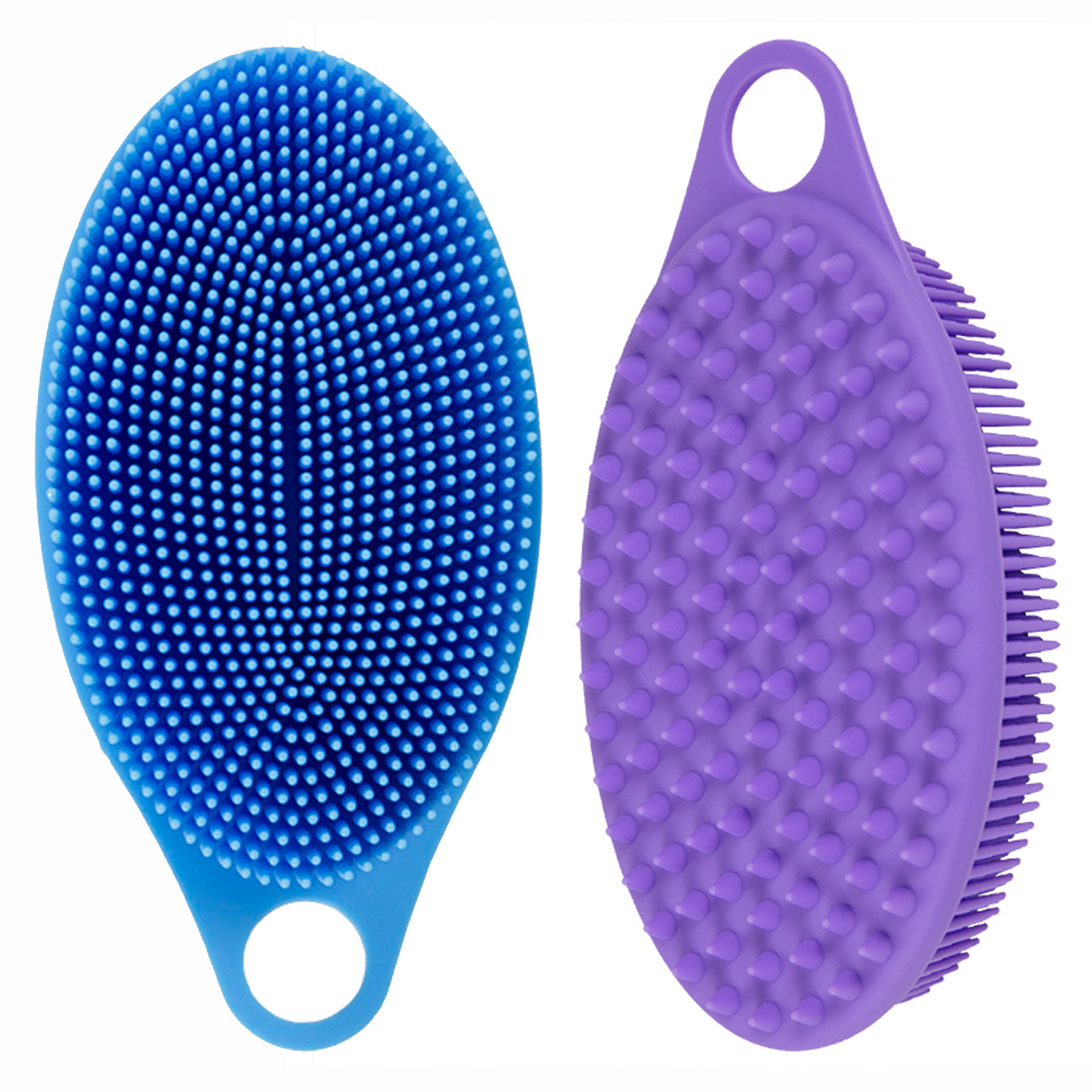 Cepillo de baño de silicona cepillo de baño de doble cara cepillo de baño de silicona artefacto casero cepillo de baño de mango largo frota espalda cepillo de baño de masaje poligonal