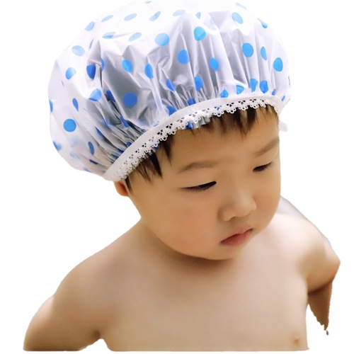 2024幼儿宝宝洗澡卡通图案浴帽儿童洗发帽防水干发帽防水淋浴帽子