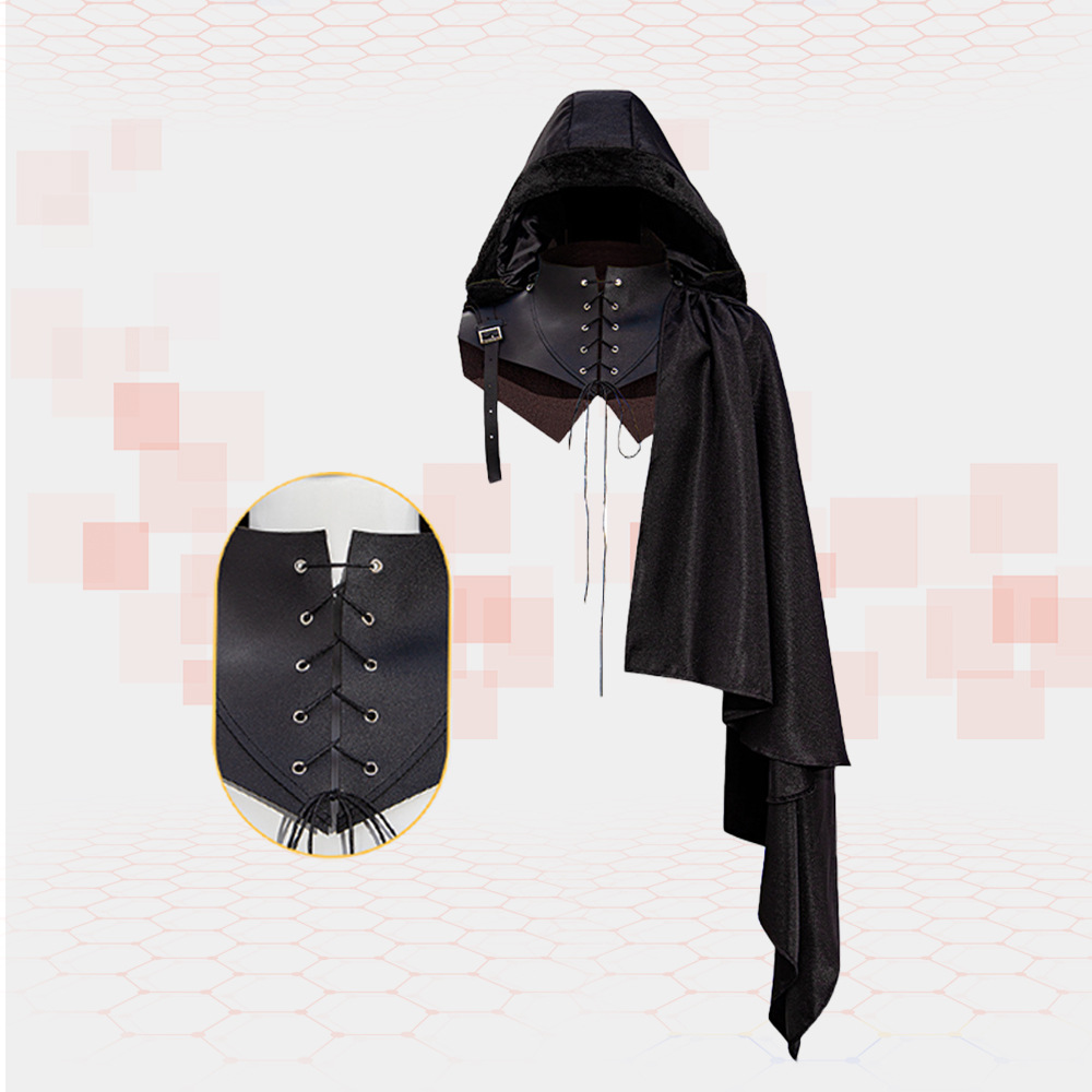 Medieval style COS cape strap cloak Halloween costume children's costume Western exotic style slanted shoulder