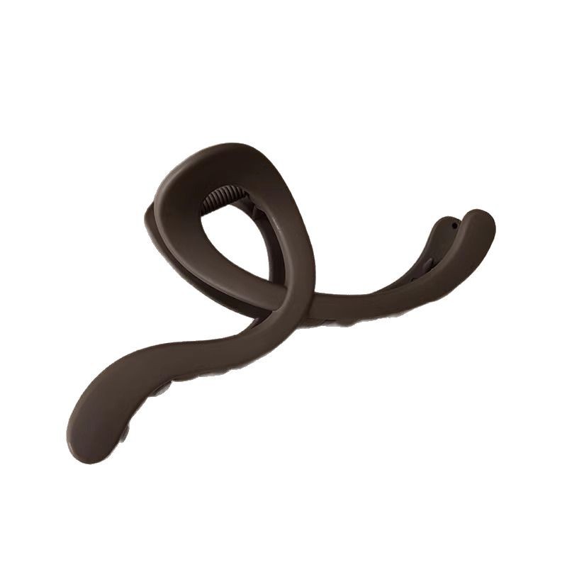 Gran volumen de cabello, horquilla larga, sentido avanzado femenino 2025 nuevo clip de agarre completo, clip de tiburón, tocado, horquilla