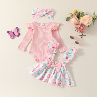 �̓r��}�¿ɫ�L��ӗl�����黨����ȹ�^��3�����ﶬͯ���b