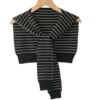 Black bottom white strip