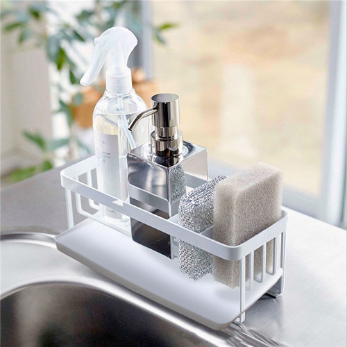Kitchen window sill item shelf surface sink sponge drain rack cloth dishcloth storage rack household sponge drain rack
