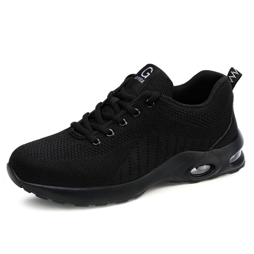 Anti-static shoes, lightweight, comfortable air cushion, safety protection, steel toe cap, new men's anti-smash, puncture-proof, dust-free shoes wholesale