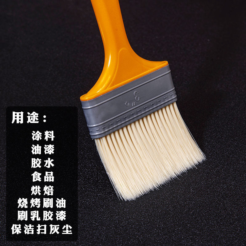 批发毛刷刷子不掉毛油漆刷烧烤刷子涂料刷软毛塑料植毛刷小刷子厂|ru
