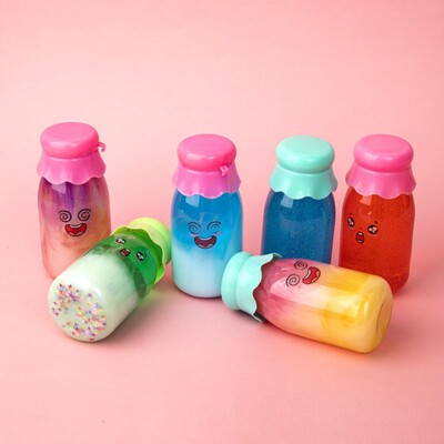 Manufactor wholesale Slim Crystal Mud Expression Feeding bottle diy children toy Foreign trade Specifically for plasticene