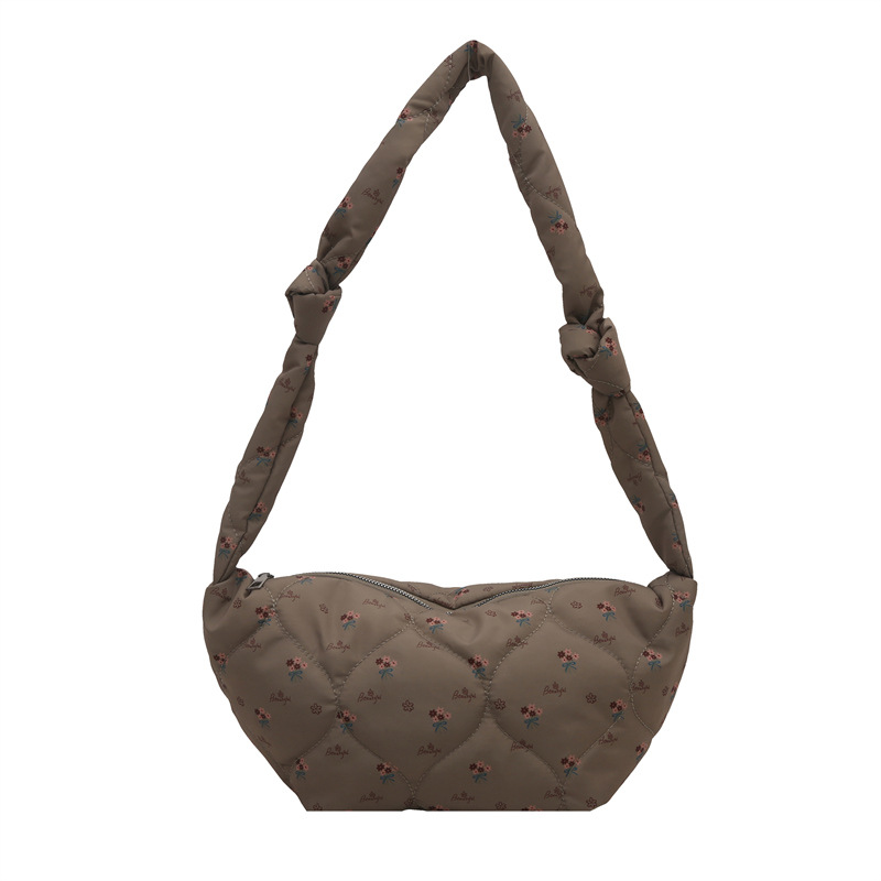 Gran capacidad de bordado francés 2025 nueva bolsa de nube casuales mochila bolso de hombro para mujeres